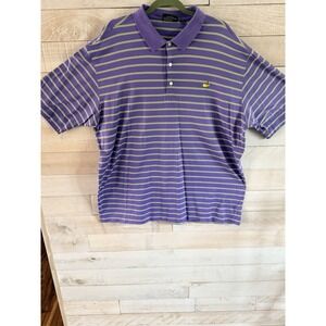 Vintage Masters Shirt Men XXL  Striped  Golf Polo Augusta National 60s Two Ply